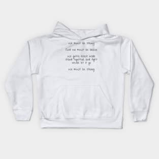 She-ra inspired opening theme song lyrics - warriors Kids Hoodie